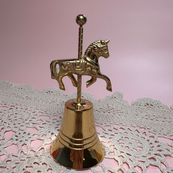 Vintage Avon Carousel Brass Bell • 1990 • - Picture 2 of 5
